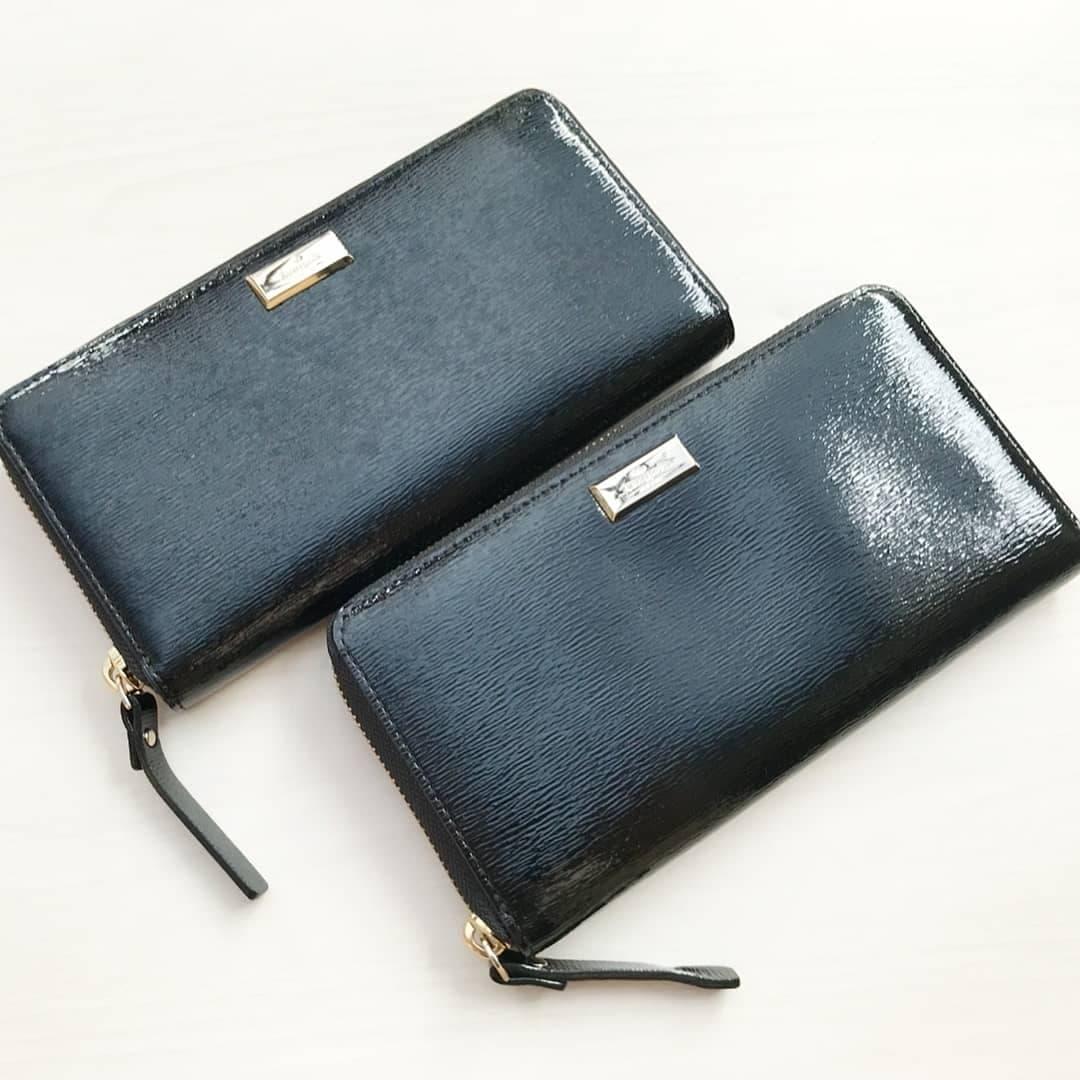 Dompet / dompet wanita Kate Spade / Katespade Neda Bixby Patent Leather Black