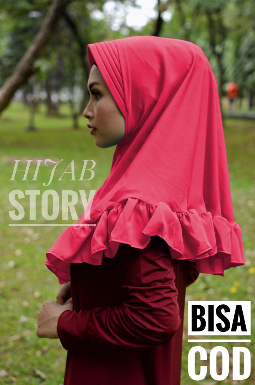 HIJAB STORY KERUDUNG INSTAN Rempel Pet Khimar jilbab wolfis HIJAB kerudung rempel INSTANT