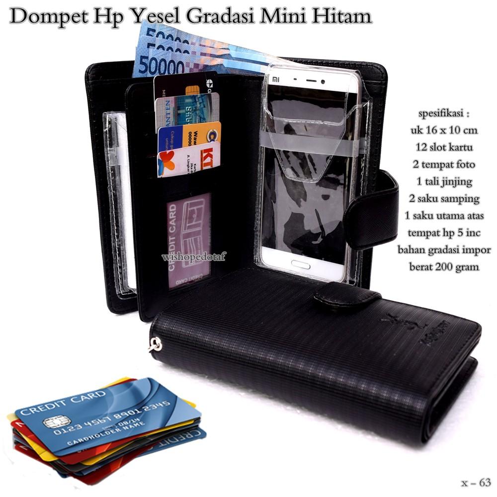Dompet hp wanita kulit alexia ysl gradasi mini