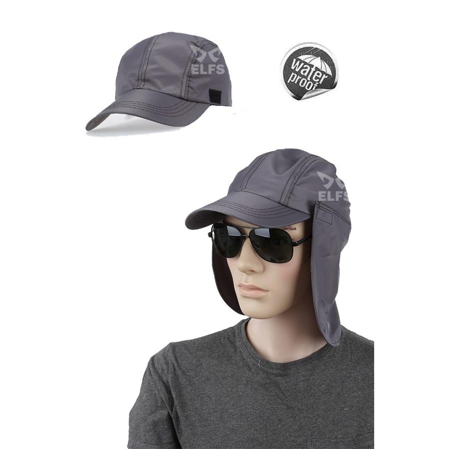 Elfs Shop - Unisex Elfs Shop - Topi Mancing Tentara Jepang Anti Air Detachable Hitam
