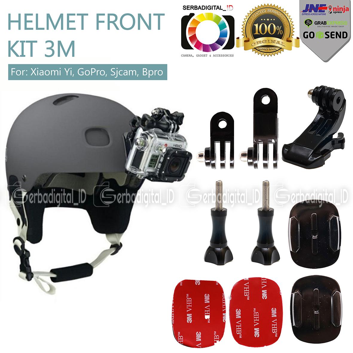 Helmet Front Mount Kit 3M For Xiaomi Yi-Gopro-Sjcam-B Pro