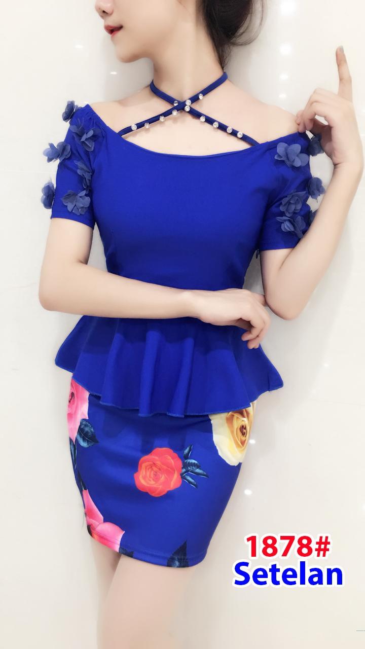 GSD - Setelan Baju Wanita / Setelan Baju dan Rok / Baju Pesta Perempuan - Setelan Impor 1878