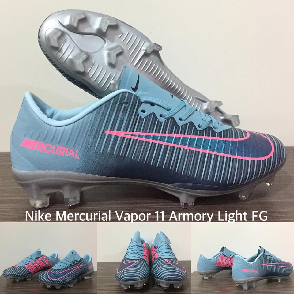 SEPATU BOLA NIKE MERCURIAL VAPOR 11 ARMORY LIGHT FG + GRADE PREMIUM + BOX ORIGINAL !