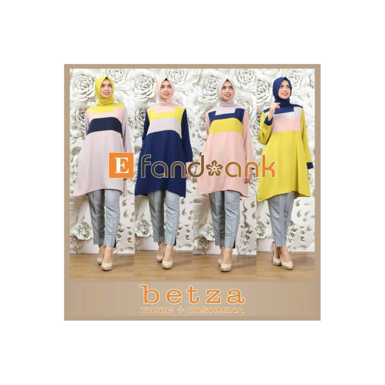 promo Setelan Wanita Tunik dan Pants BETZA SET 3IN1 By Efandoank wani