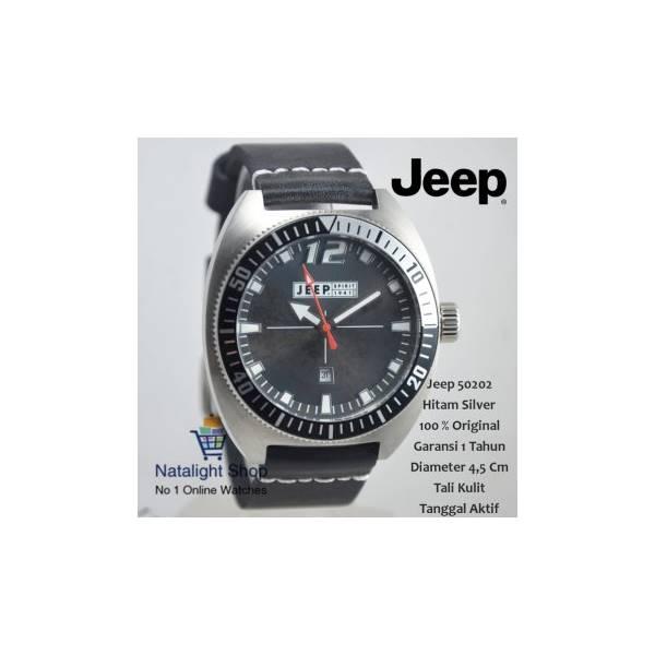 Jam Tangan Pria Jeep 50202 Kulit Elegan Mewah 100 % Original