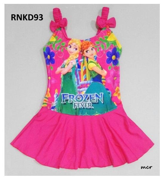 RNKD93 - Baju Renang Anak Tanktop Frozen Fever Pink