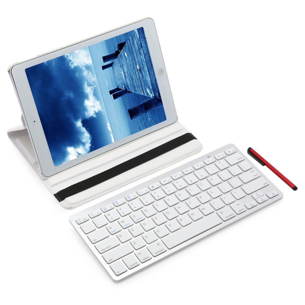 Pena Stylus Dilepas Nirkabel Penutup Keyboard Bluetooth untuk iPad Pro 9.7 Inch