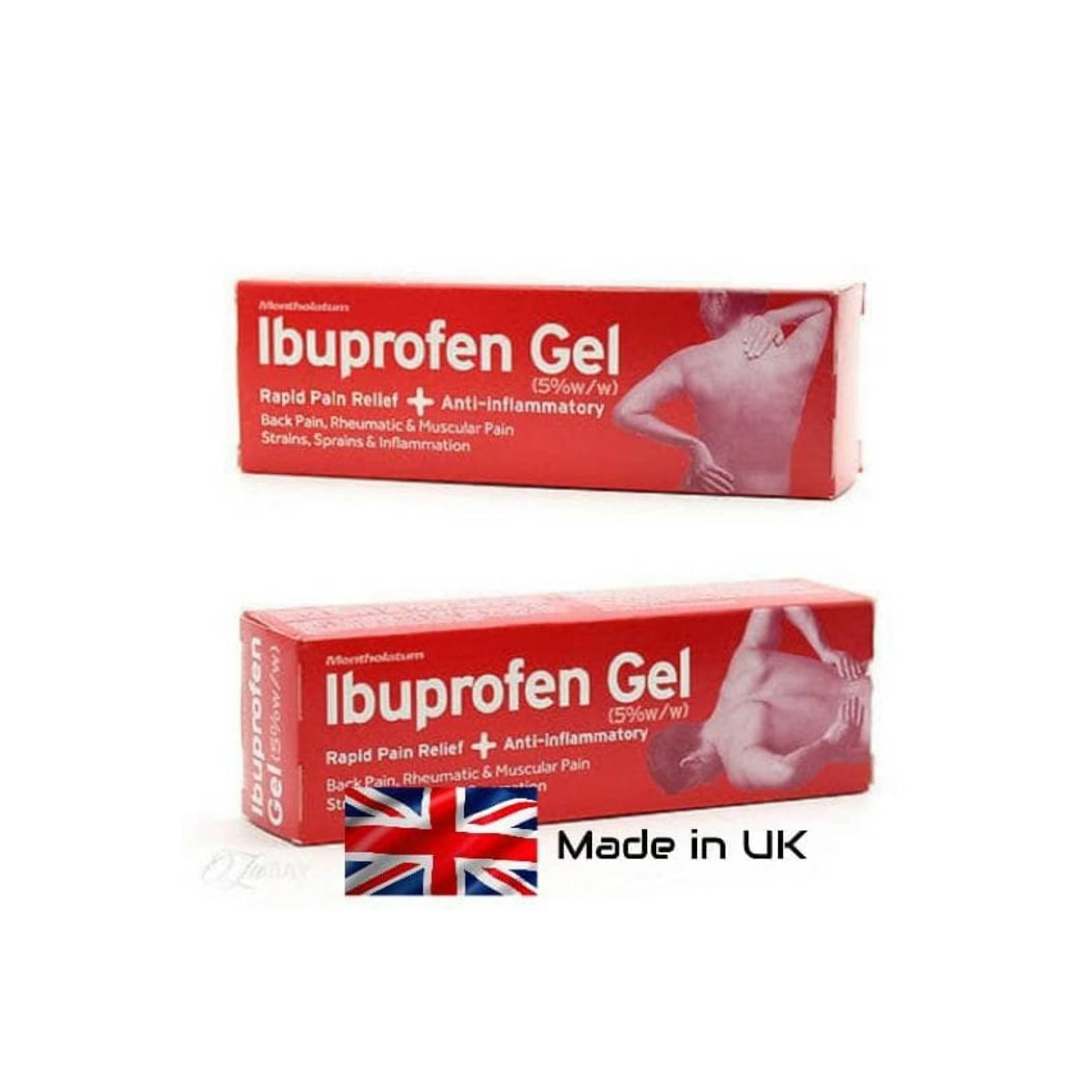 Ibuprofen Gel - Made in UK / Pereda Sakit Otot / Pain Relief / 50 Gram
