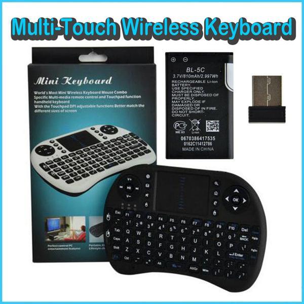 Keyboard Mini 2.4G Wireless Touchpad for Android Tv Box Player