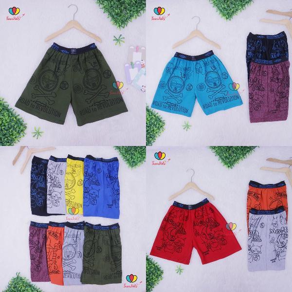 Promo Celana Pendek Celana Boxer Uk 5-6Th - Grosir 13 Ribu Min 3 Pc - Celana Harian Anak Laki Pendek