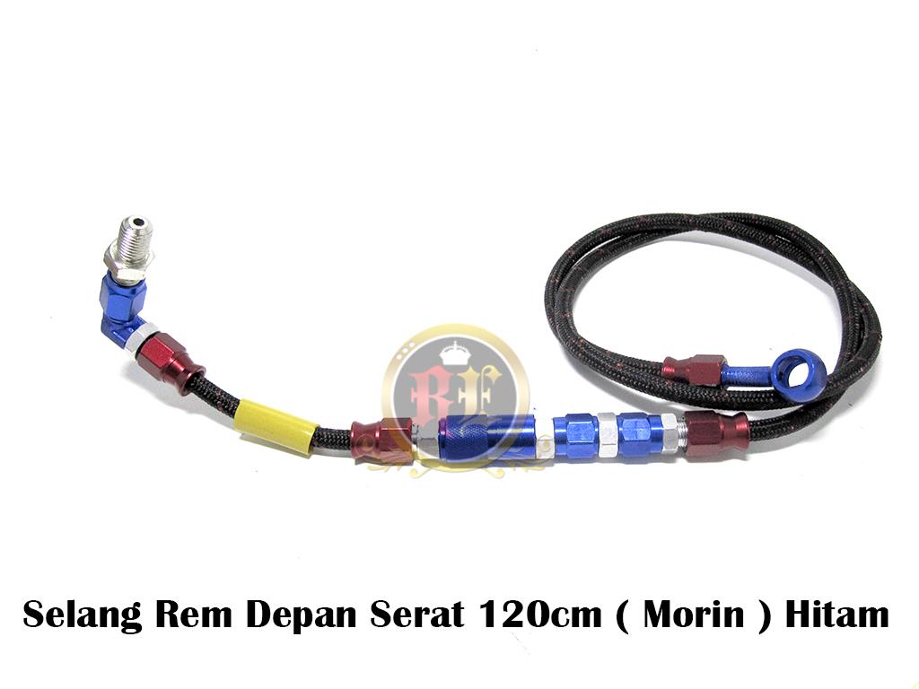 Selang Rem Depan Serat 120cm ( Morin ) Hitam