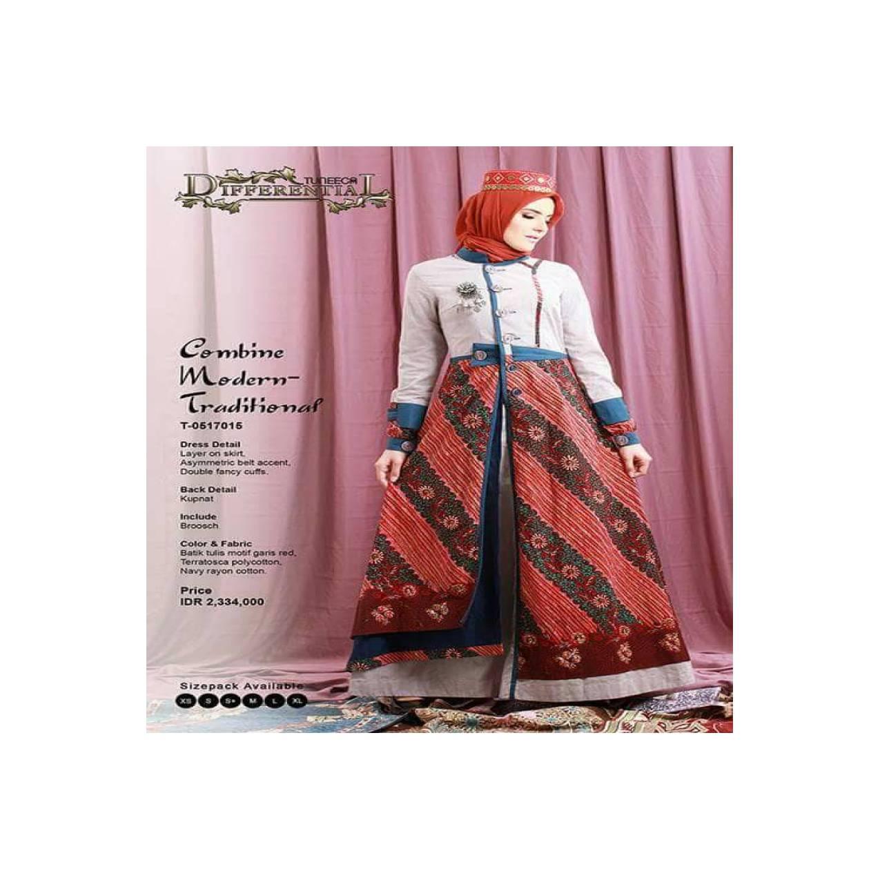 GAMIS BATIK MADURA / GAMIS TUNEECA / BATIK TULIS MODERN / 0517015