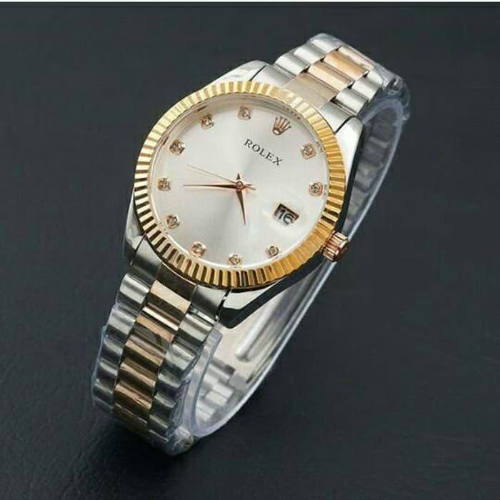 jam tangan rolex wanita / jtr 763 kombinasi