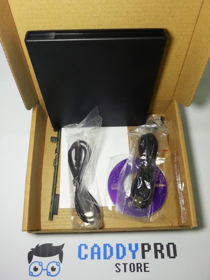 Promo Laptop SATA to USB 2.0 DVD/RW Drive External Case Caddy 12.7mm (FAT) original