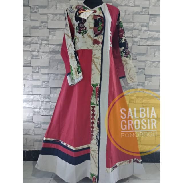 REAL PICT GAMIS SHABRINA KODE CS ALA TUNEECA (L oranye krem)