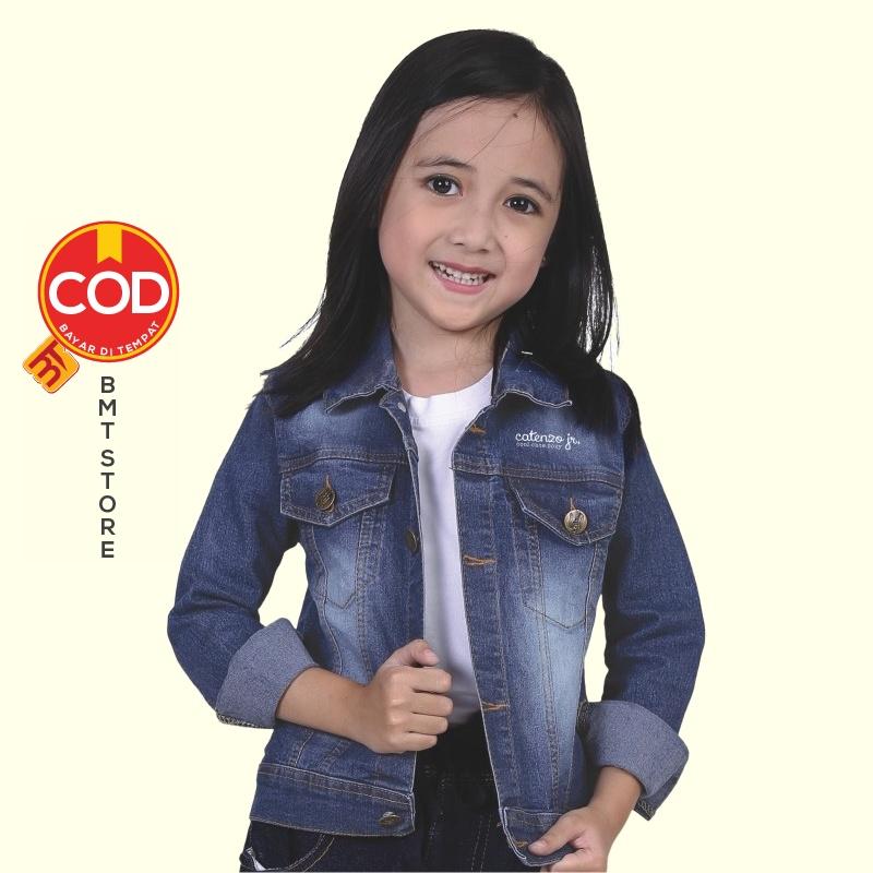 Jaket Lengan Panjang Anak Perempuan Umur 6 - 10 Tahun CNU 134-533 Biru