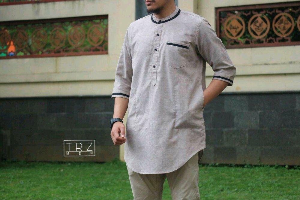 Baju Koko Syari Gamis Cowo Kekinian Busana Muslim Pria