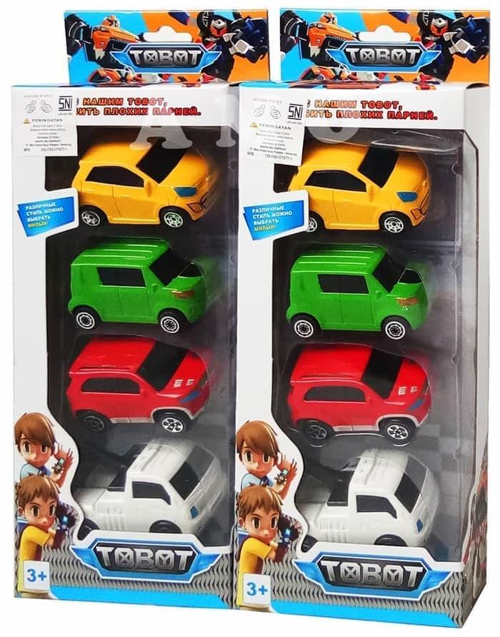 MAINAN DIE CAST MOBIL TOBOT MINI C MINI D MINI W MINI ZERO ISI 4 PCS