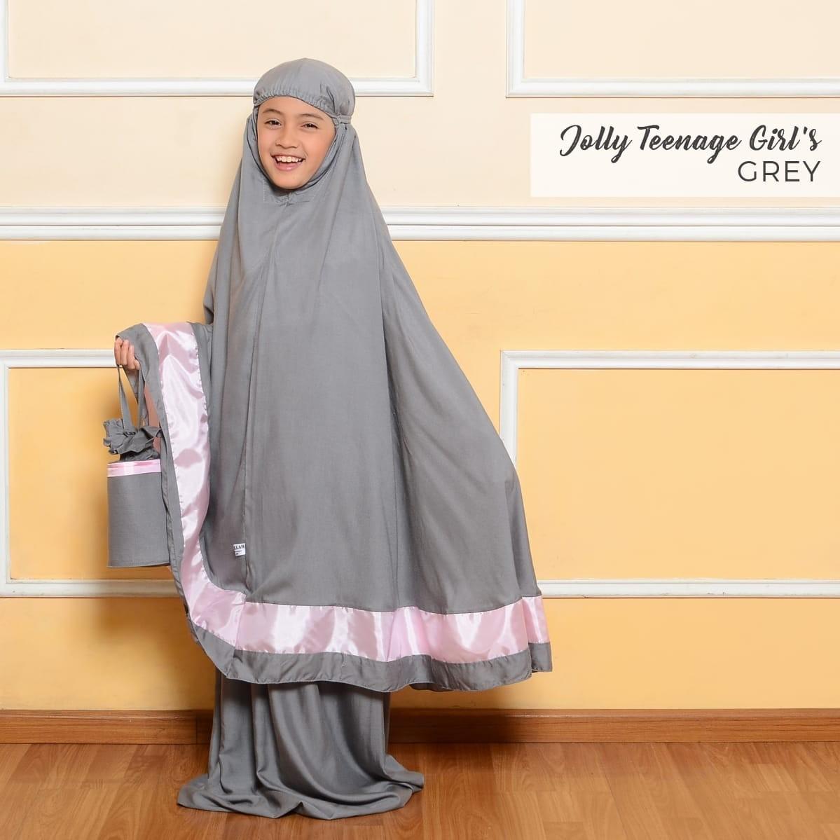 MUKENA ANAK SD SMP 10-14 TAHUN KATUN RAYON PREMIUM ADEM UMRAH KADO ANAK JOLLY TERBARU