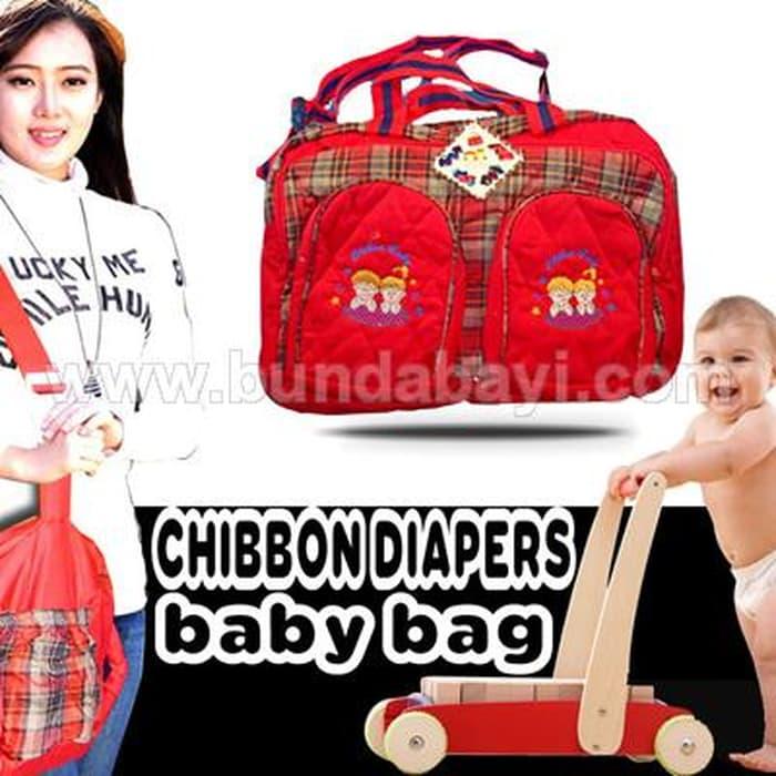 Tas bayi Baby merk Chibon Diaper Bag merah TAS110