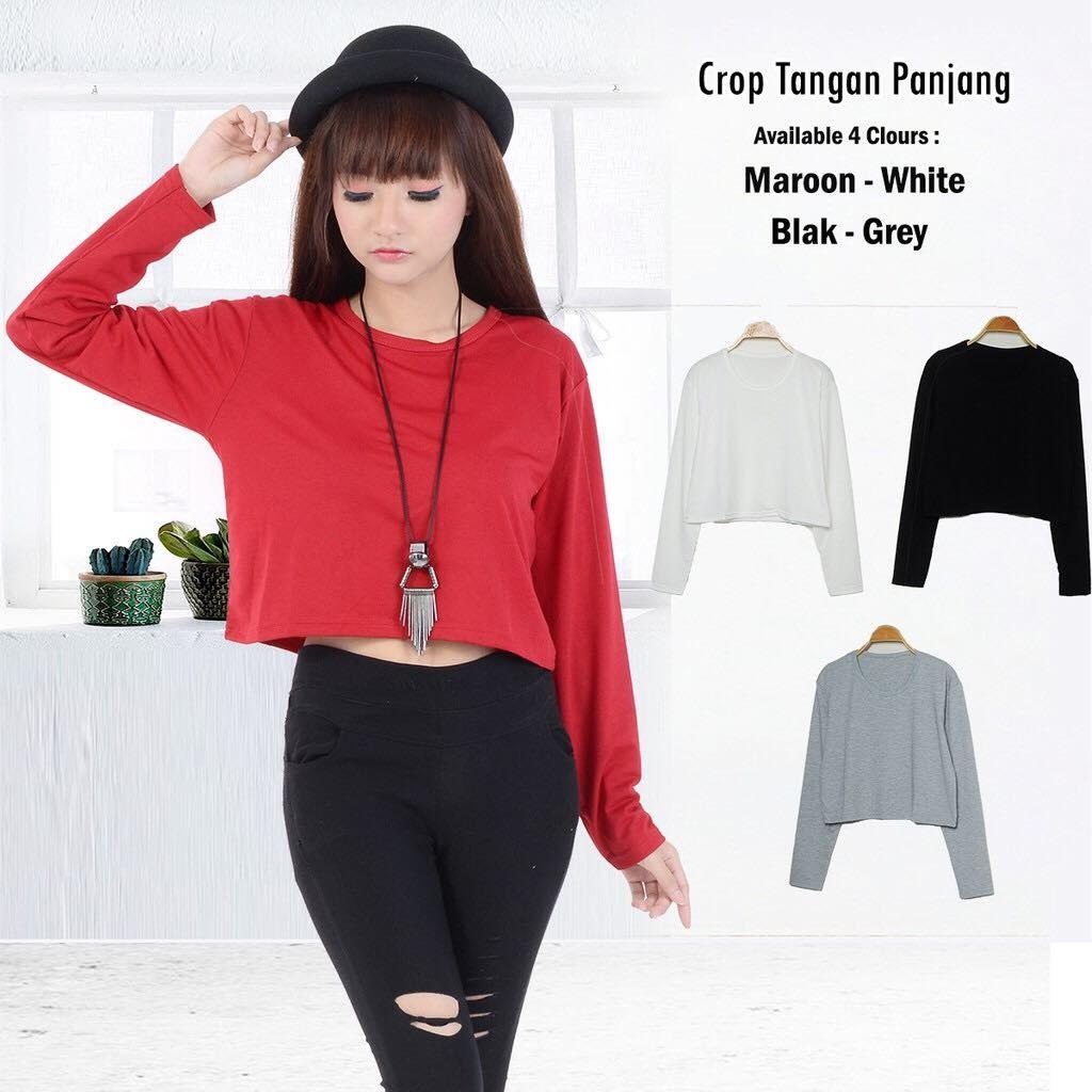 Labelledesign CROP POLOS TANGANPJG LISEYAAA PUTIH