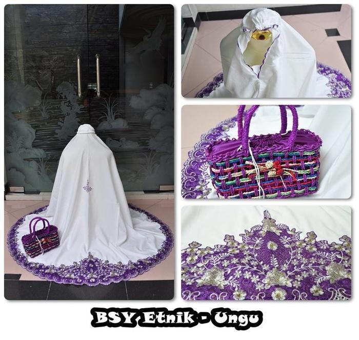 Auf Hammas Mukena mewah / Mukena dewasa / Mukena bali / Mukenah / Mukena katun jepang / Mukenah Wanita / Mukena Putih / Mukenah Murah / Mukenah Jumbo / Mukenah Remaja / Mukenah Dewasa BSY Etnik Ungu