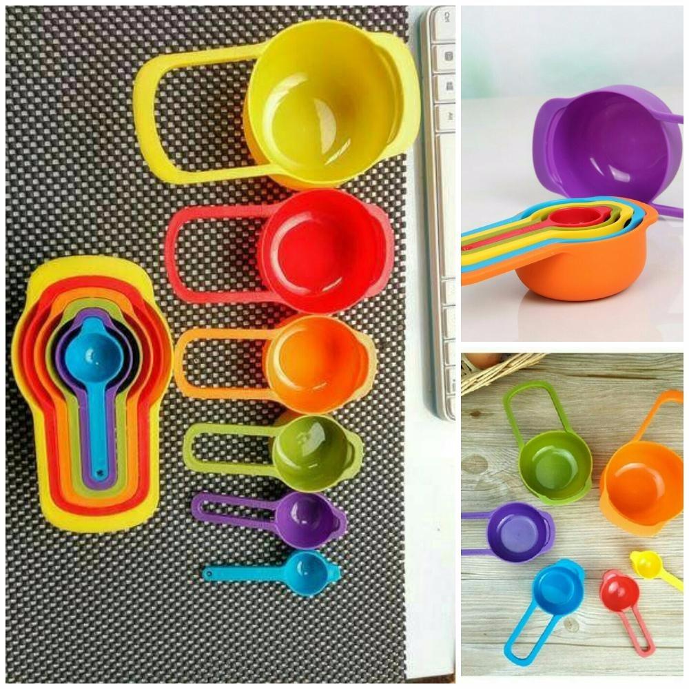 Sendok Ukur Takar Besar Takaran Bumbu Kue Susu (1 set = 6 pcs) Measuring Cup & Spoons