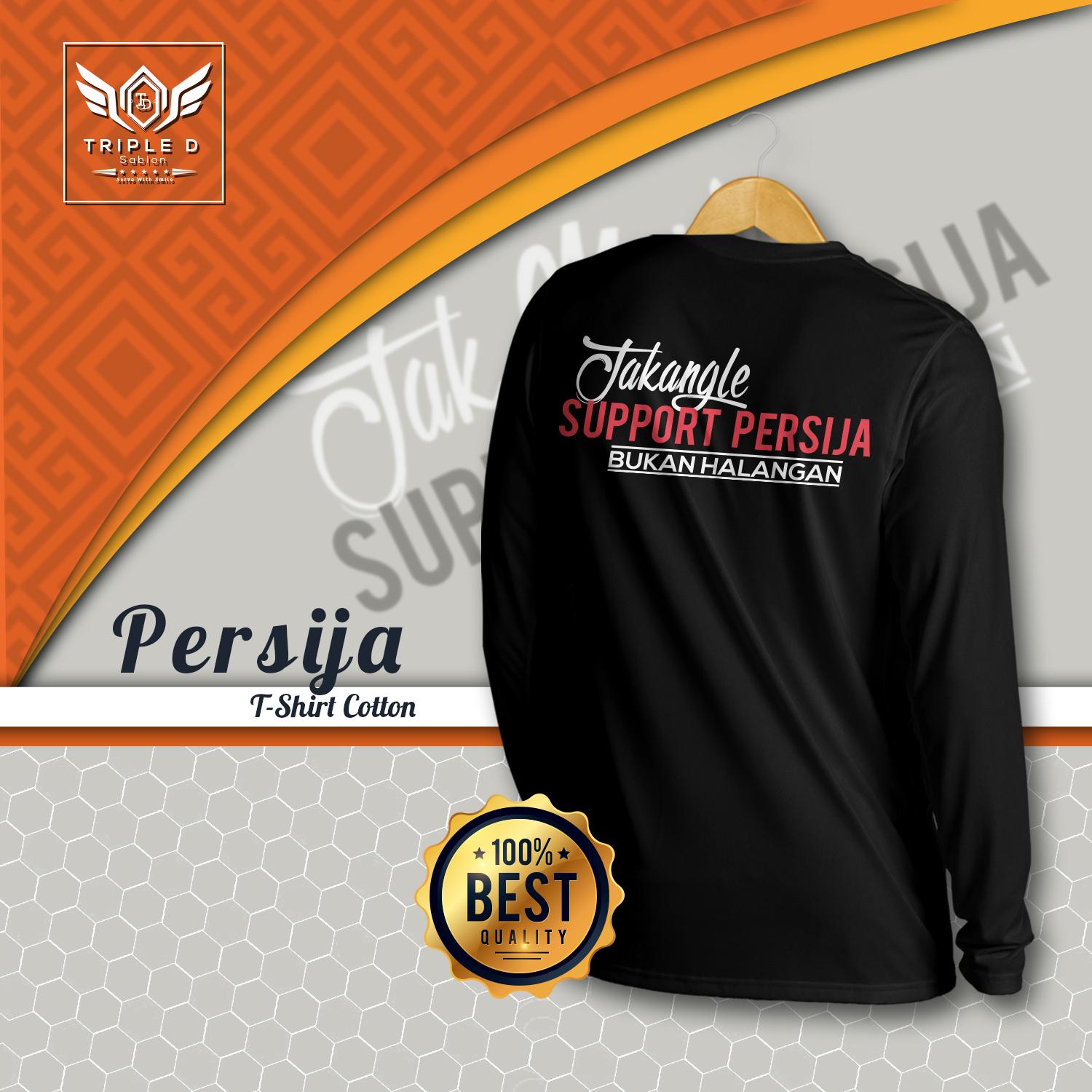 Kaos Distro Pria Wanita Persija Jak angle Jakarta (Lengan Panjang) Triple D Sablon