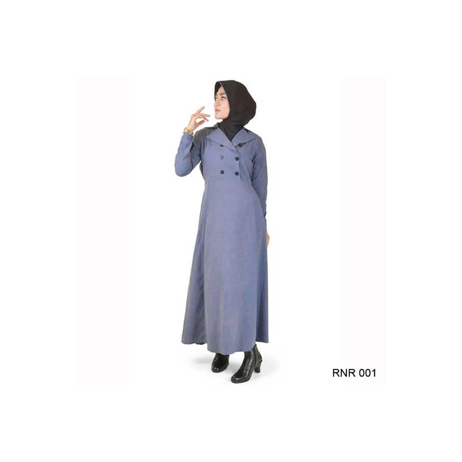 baru Baju Gamis simple Modis bahan Katun