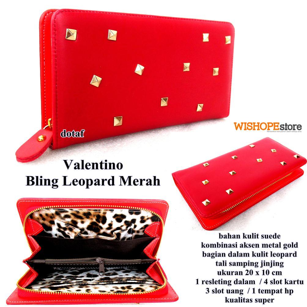 Dompet valentino bling leopard