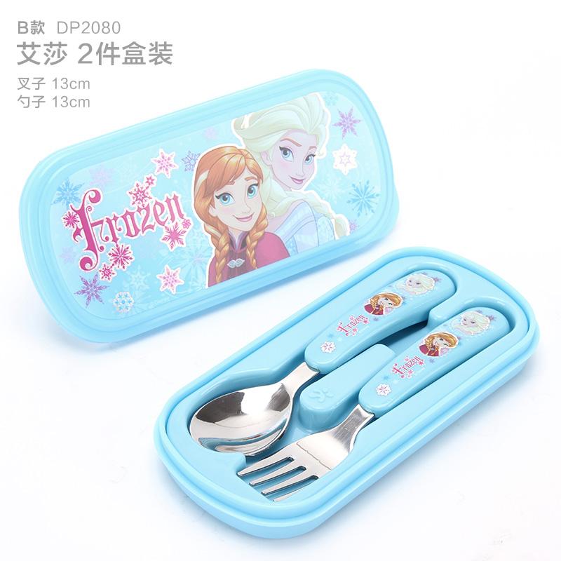 Disney Chopsticks Sendok Kartun Anak-Anak Peralatan Makan Anti Karat
