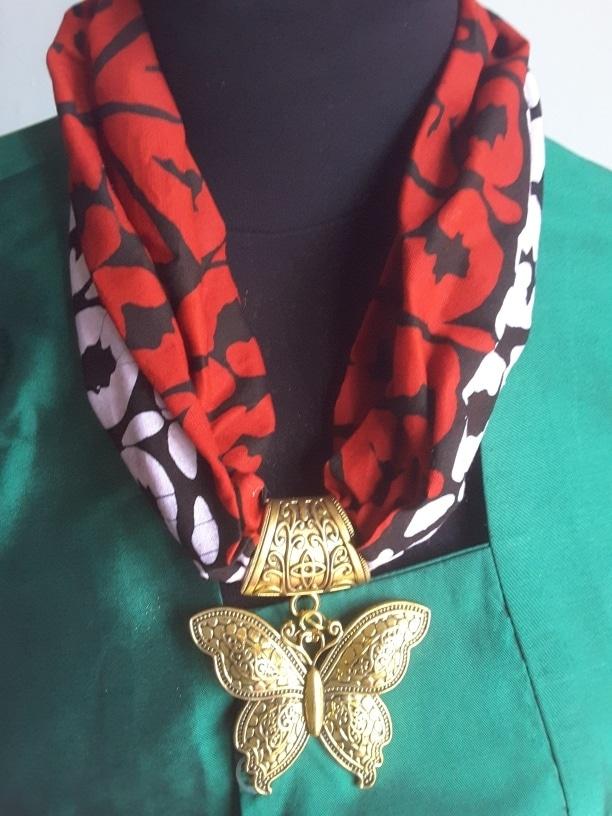 KALUNG BATIK BATAK KUPU KUPU / KALUNG MOTIF BATAK GORGA