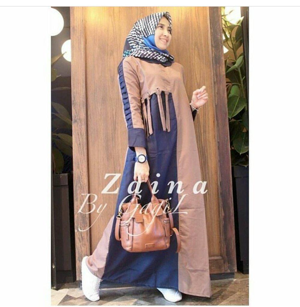 Original Baju Muslim Zaina Dress Balotely Gamis Muslimah Panjang Maxy Pakaian Wanita Hijab Murah Syari Kaftan Fashion Gaun Modis Murah Best Seller