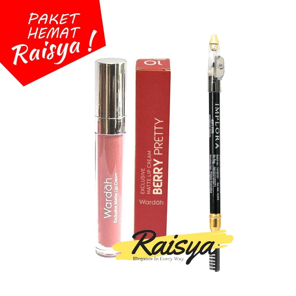 Wardah Exclusive Matte Lip Cream 10 Dan Implora Pensil Alis BPOM