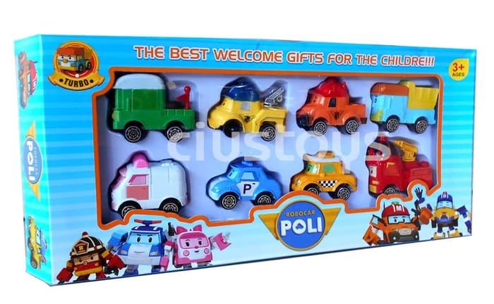 figure Mobil Robocar Poli 8 pcs OTN-039