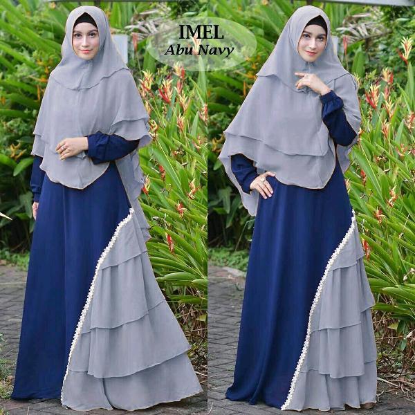 Promo Hari Ini Imel Syari Gamis Imel Syari Setelan Syari Setelan Gamis Kombi Renda Import Untuk