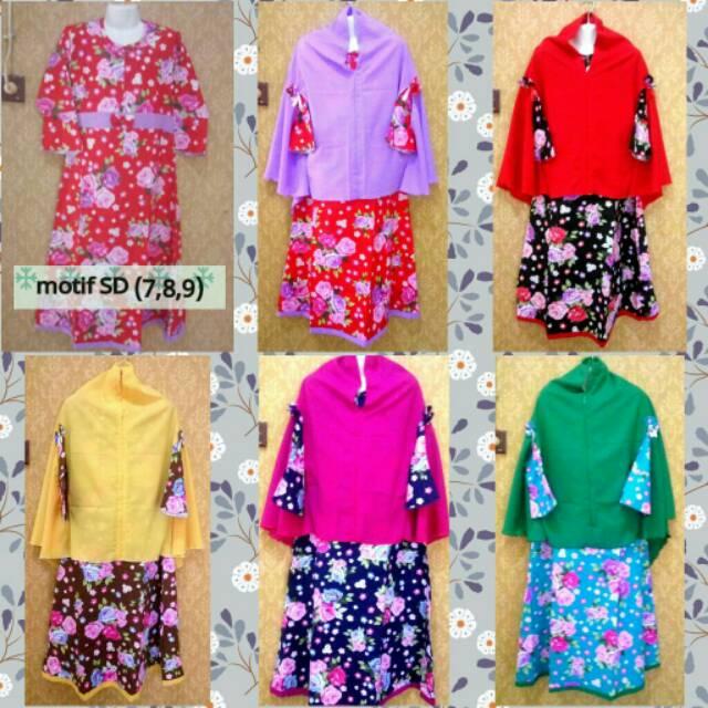 Gamis anak katun Jepang bagus dan murah (Serian TK (3 size))
