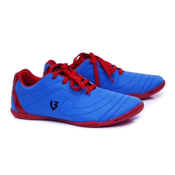 Sepatu laki-laki/sepatu pria sepatu futsal keren awet sudah di Sol sepatu bola putsal harga murah kualitas bagus model terbaru keluaran terbaru warna biru