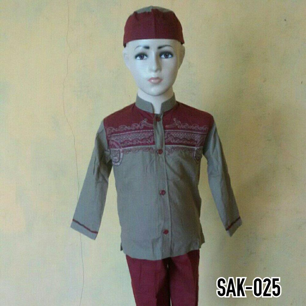 Grosir Baju Koko Setelan Anak Baju Muslim Anak Lengan Panjang Pasar Tasik Tanah Abang Jakarta SAK 025 di lapak Al Muttaqin Collection produsenbajukoko