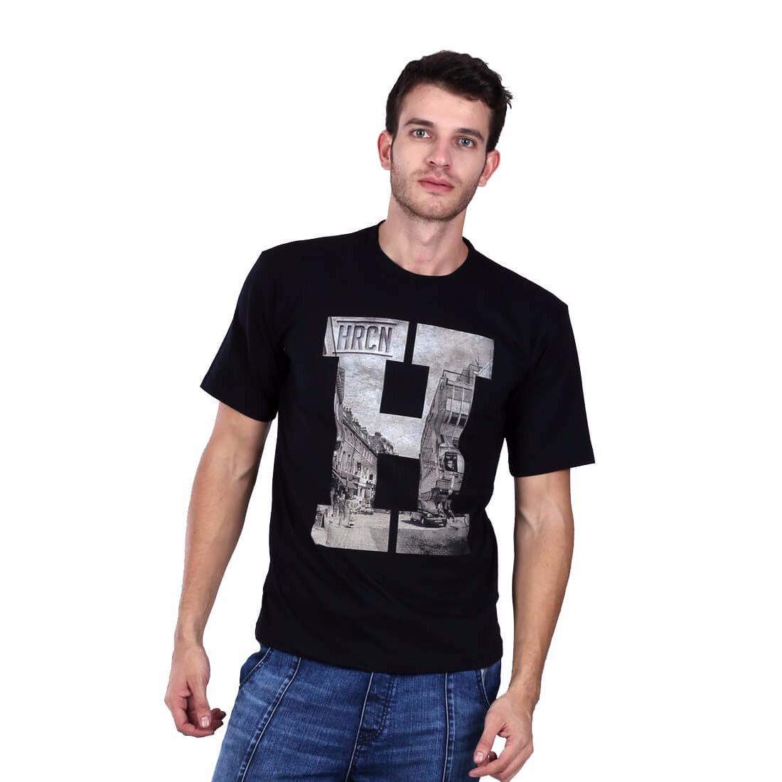 Jual Kaos Distro Pria / T-Shirt Male H City - H 0761 Murah