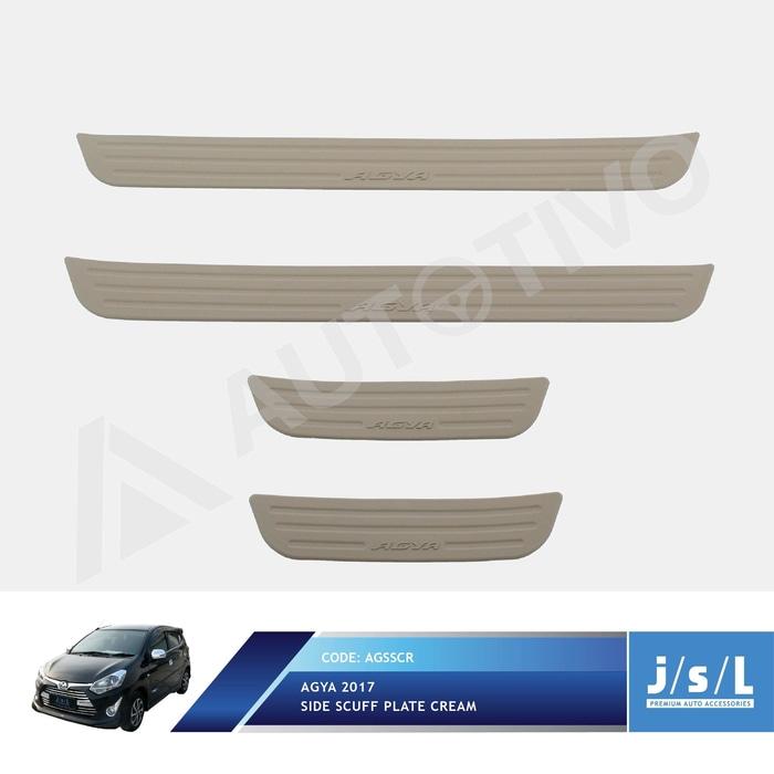 Daihatsu Ayla Side Scuff Plate Black / Sillplate Samping Hitam JSL