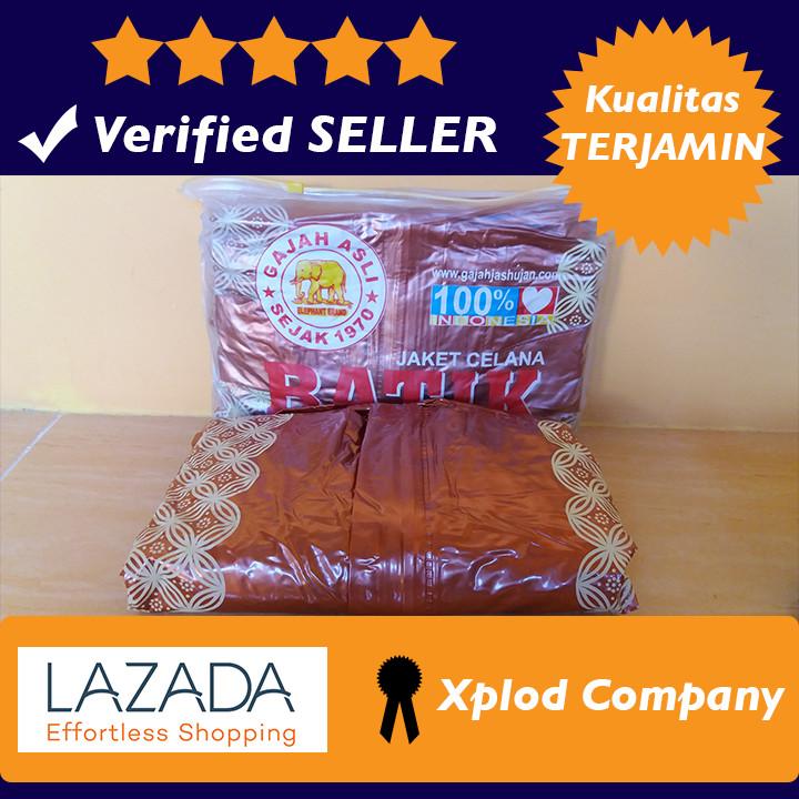Jas Hujan Elephant Brand Jaket Celana Mantol Motif Batik