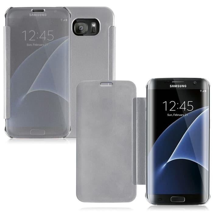 HARGA SPESIAL!!! Clear View Mirror Flip Cover Case for Samsung galaxy A9 pro 2016 - UeoXq1
