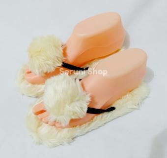 Pencarian Termurah Seruni Sandals Pom Pom Bulu Anggora Krem harga penawaran - Hanya Rp22.605