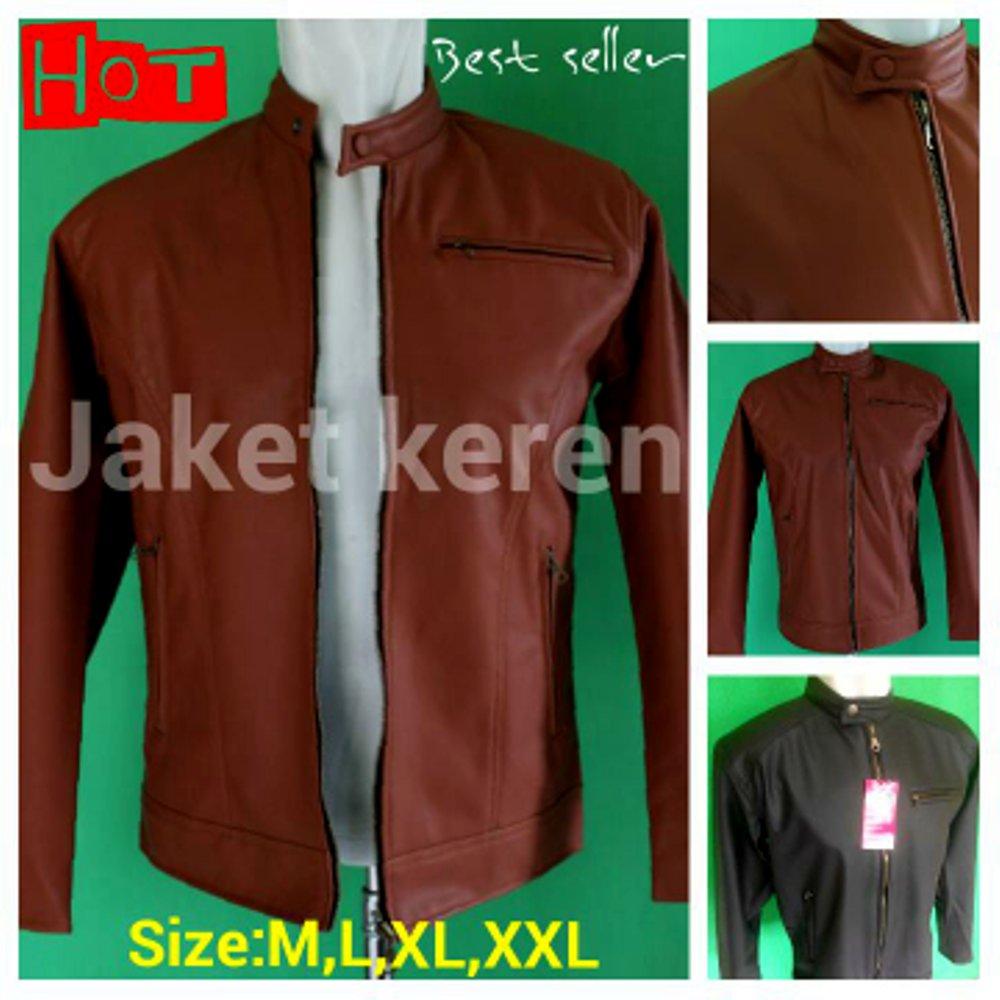 Jaket pria santai semi kulit JK-09 HARGA PROMO...!!! di lapak Grosir Jaket Kulit Garut grosirjaketkulitgarut