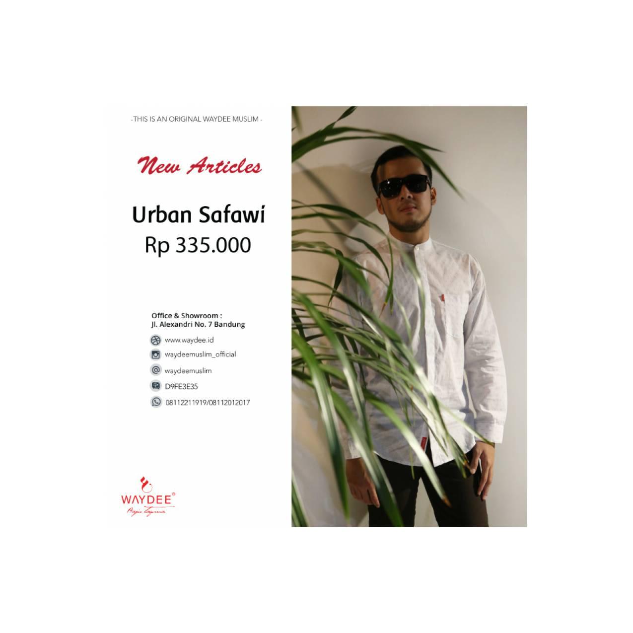 BAJU MUSLIM KEMEJA KOKO PRIA LENGAN PANJANG WAYDEE URBAN SAFAWI