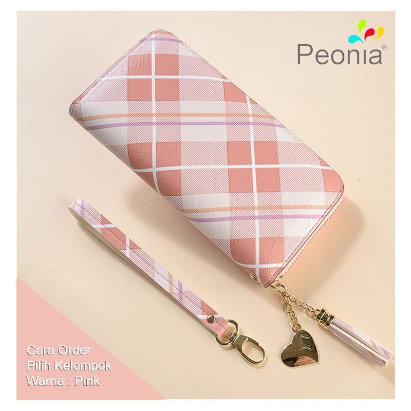 Peonia - Dompet Wanita Panjang Hp Import - Wallet - Korea Fashion Style - Bellberry Long