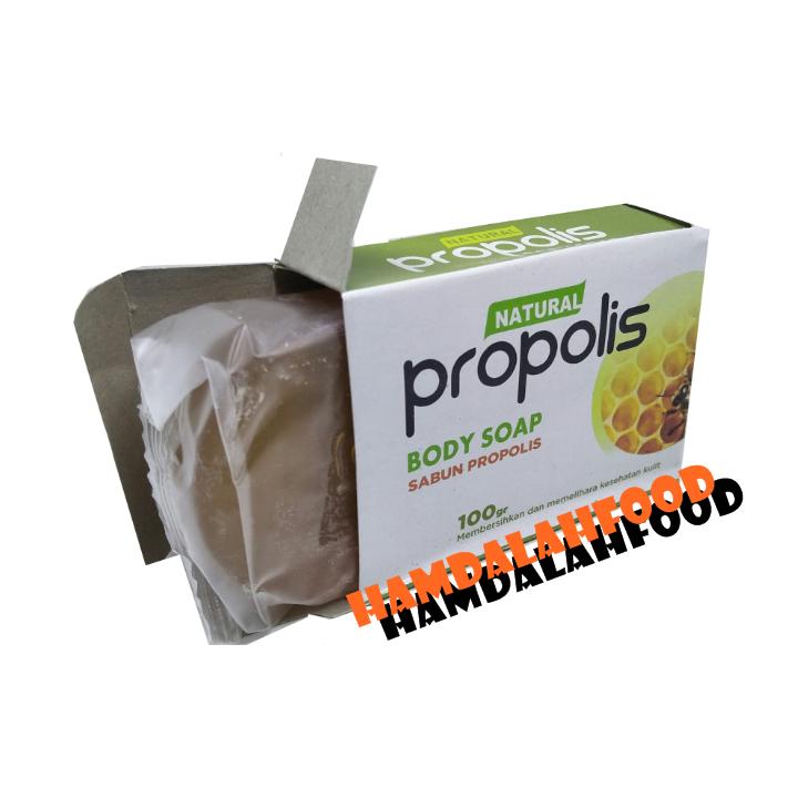 Hamdalahfood Sabun Propolis Body Soap transparan HPAI 1 Pcs