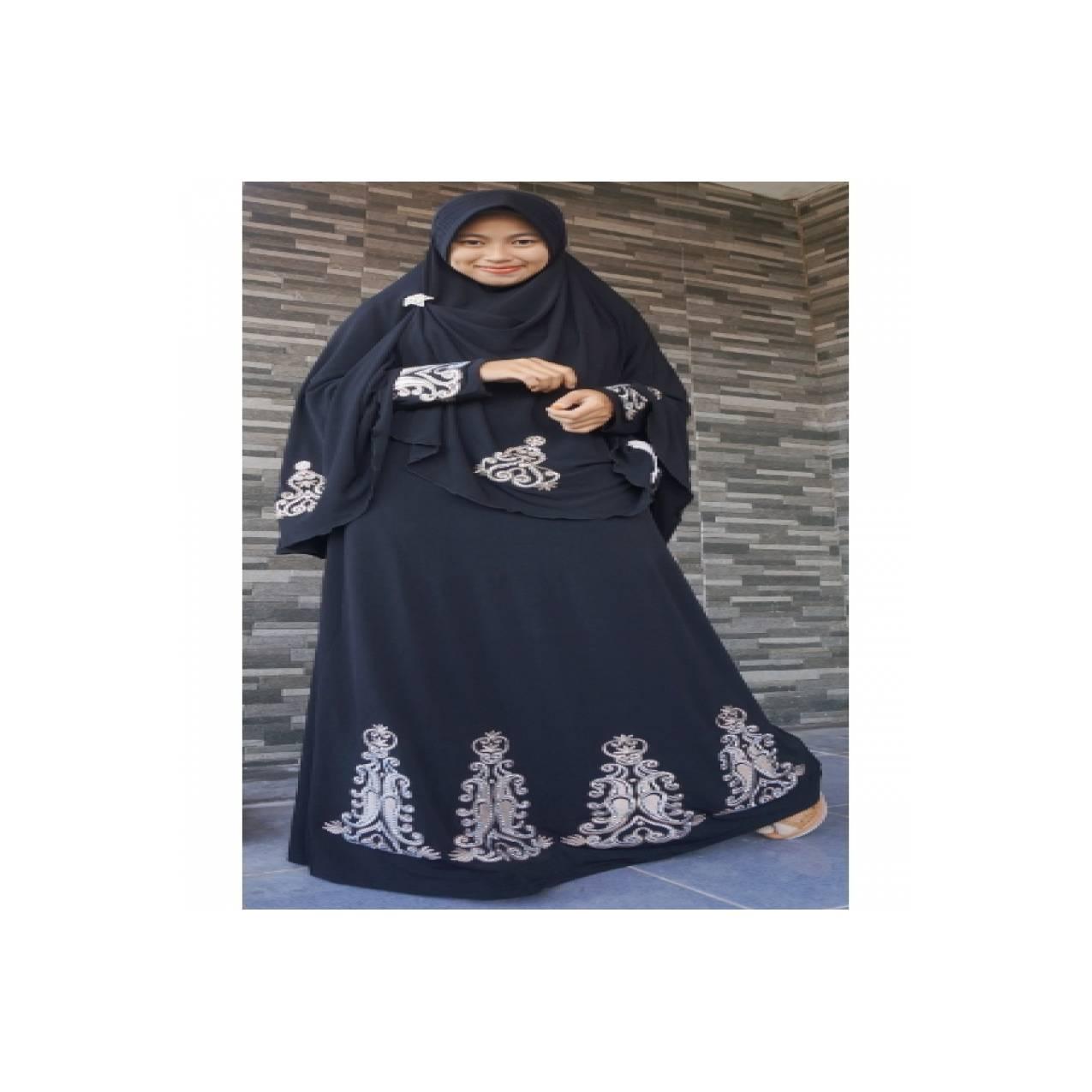 Gamis Iwakuni Arabia Bordir Perak GI9723