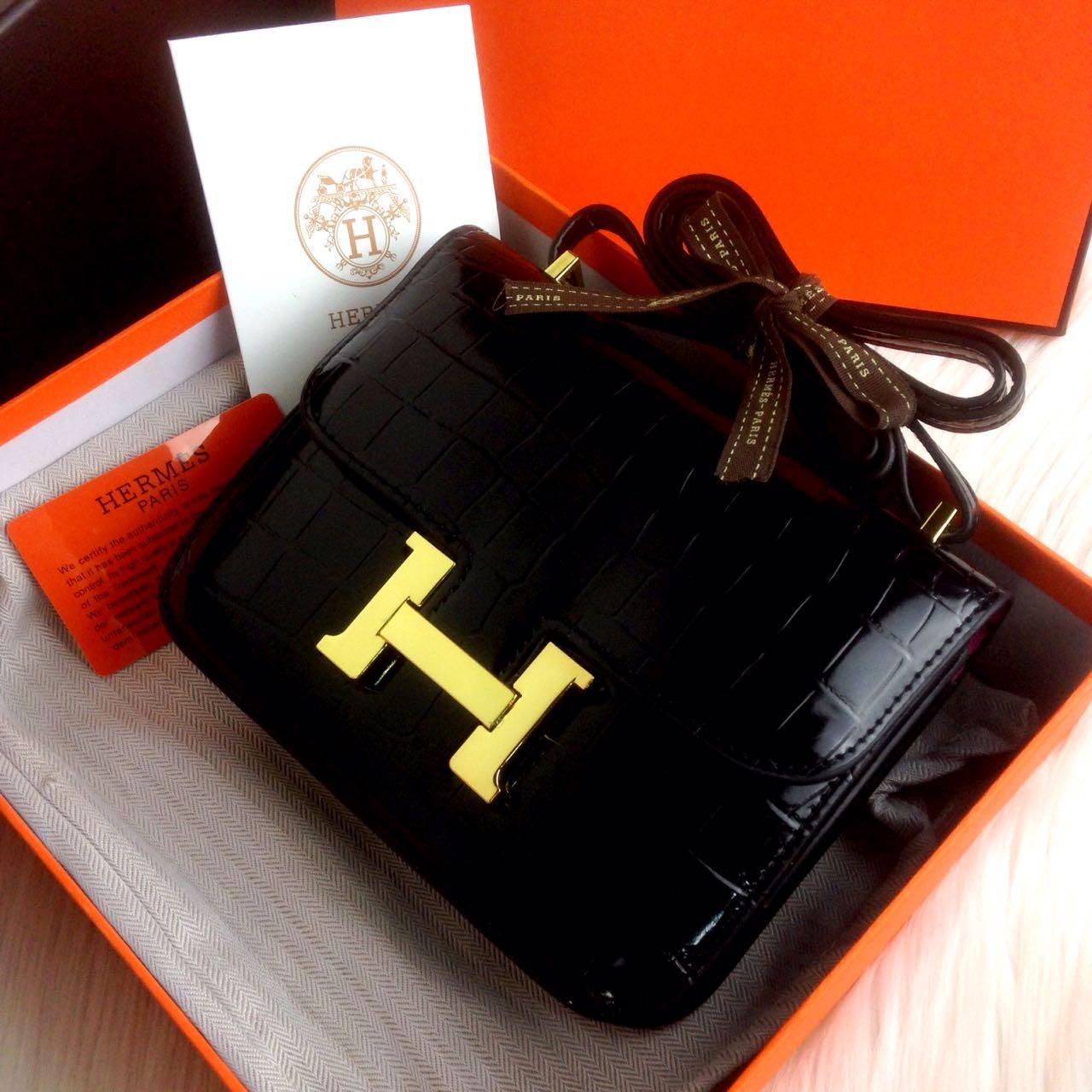 Ready Stock New Arrival HERMES Constance Crocodile Leather Ghw Spring Summer 2018